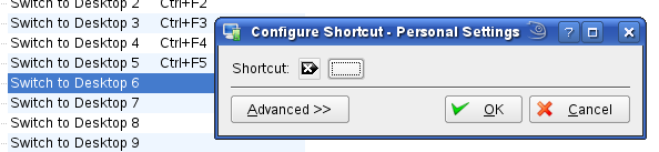 desktop 6 shortcut