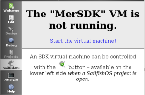 Sailfish OS SDK: Mer not running